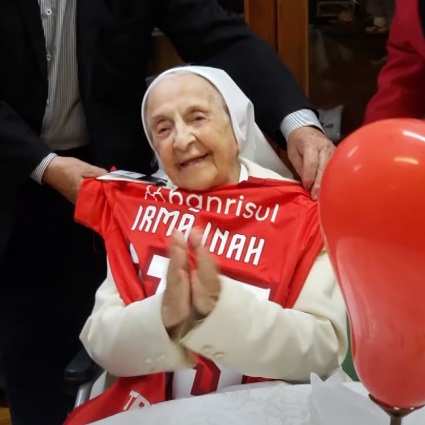 Sister Inah Canabarro Lucas Brazilian Nun, Sister Inah Canabarro Lucas, has been officially recognized as the oldest living person in the world at 116 years old.
