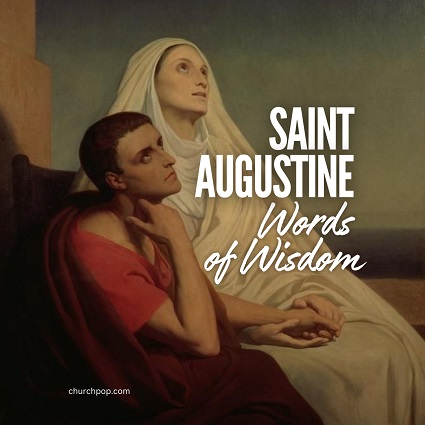 Spiritual Ecstasy Saint Monica is the mother of Saint Augustine, and it was the persistent prayers and tears of Saint Monica that converted her restless son.