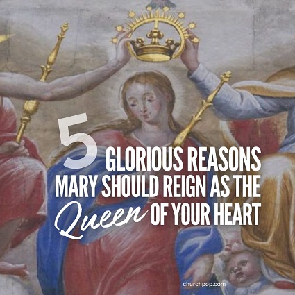 Queen of All Hearts The Coronation of the Blessed Virgin Mary as Queen of Heaven and Earth is in the New Testament Book of Revelation, Chapter 12, Verse 1.