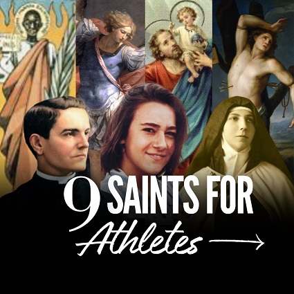 Saints for Athletes Saint Sebastian is known as the overarching go-to patron saint for Catholic athletes, but he is not the only one.