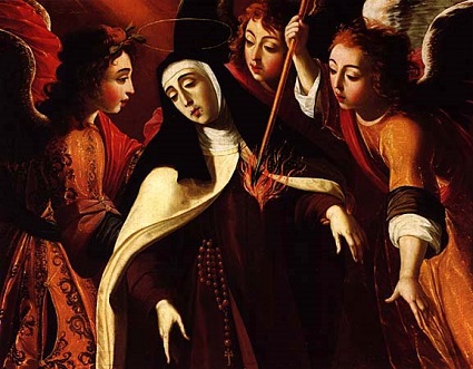 Spiritual Piercing of the Heart Transverberation is a mystical grace whereby Saint Teresa of Avila's heart was pierced with a lance of love by an angel.