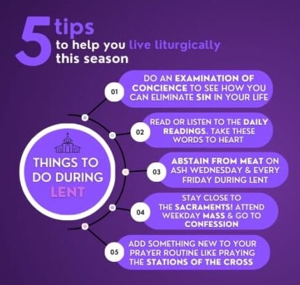 Tips for Lent Five tips to help you live Lent liturgically in this penitential season.